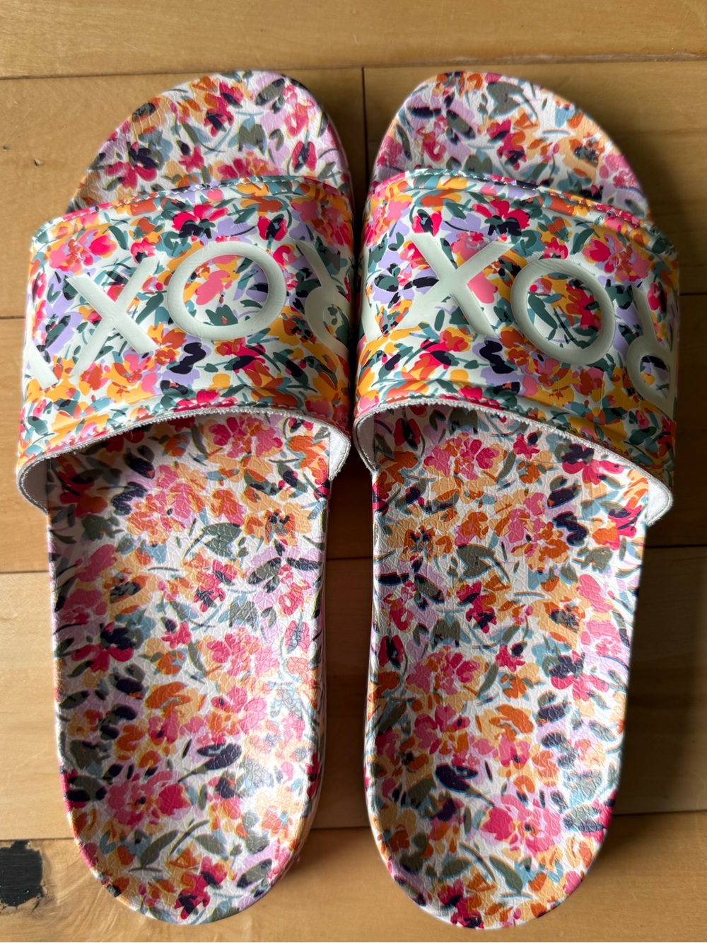 ROXY Floral Slides